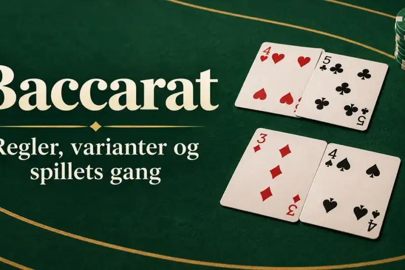 Baccarat: regler, varianter og spillets gang