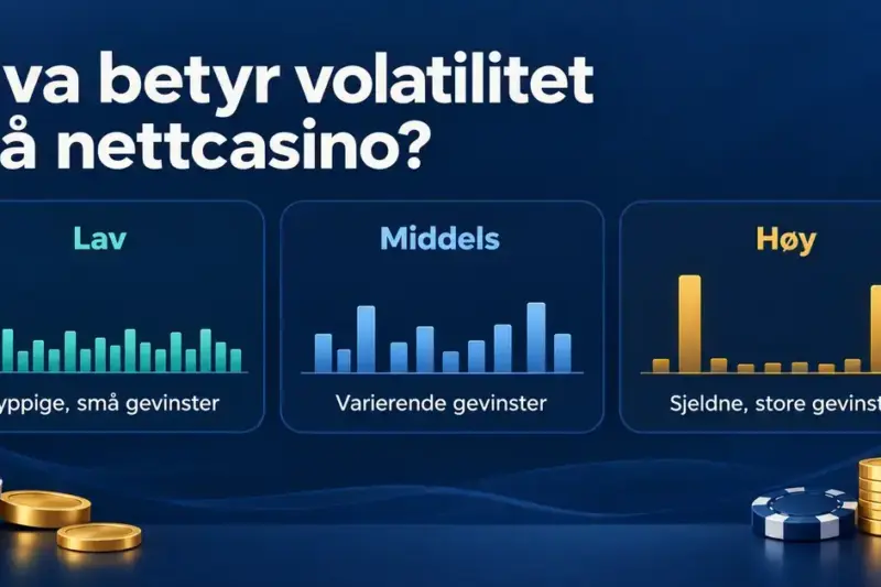 Hva betyr volatilitet på nettcasino?