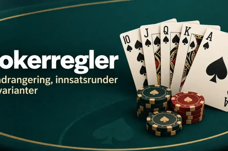 Poker regler: håndrangering, innsatsrunder og varianter